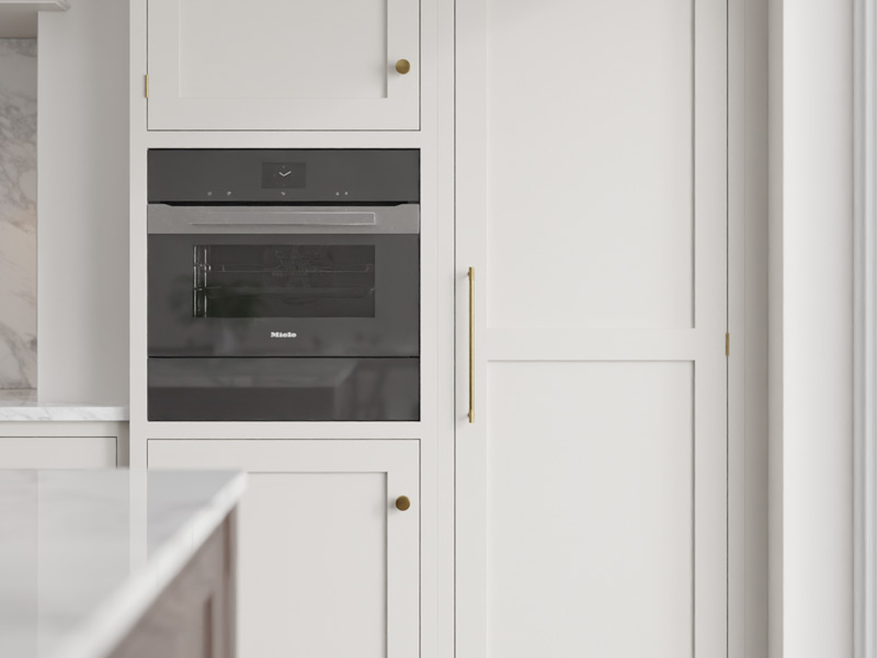 Close-up of bespoke kitchen cabinetry craftsmanship