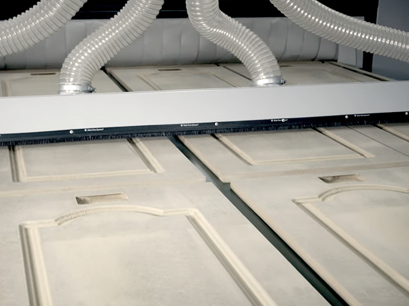 Bespoke kitchen and bedroom furniture being manufactured in the London workshop